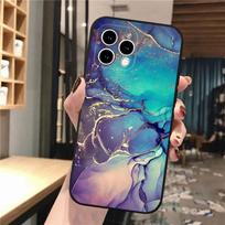Phone Case For Iphone 14 Pro Max 13 12 11 Pro Max Xs Xr X 12mini 14 Plus Se Marble Mobile Phone Case Funda iphone 14ProMax blue
