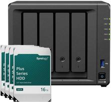Serveris Synology DS425+ 64TB Plus HDD NAS-Bundle NAS inkl. 4x 16TB Synology Plus HDD 3.5 col. SATA