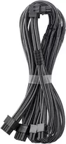 „CableMod C-Series Pro“ tiltelinis jungiamasis kabelis – B variantas, 90°, 16 kontaktų į 4 x 8 kontaktų PCIe, anglies pluošto