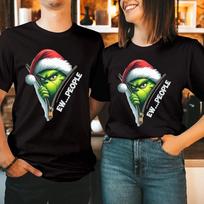 Ew People Grinch T-Shirt Funny Christmas I Hate Xmas Anti Social Gift Top T-5011 Unisex T-Shirt XXXXL brown