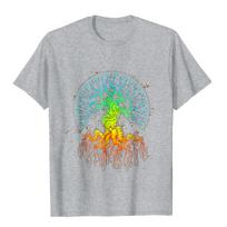 Shirt.Woot Fractal Tree Of Life T-Shirt Rife Man Tops Shirt Leisure T Shirt Kawaii Men Clothing Cotton Beach 3XL white