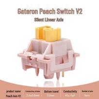 Gateron V3 Silent Peach Lime jungiklis Mechaninė klaviatūra, Karštai keičiami jungikliai ir pritaikoma su OUTEMU. white
