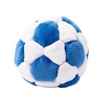 Soccer Sandbags, Soft Plush Football Sack with Spiral Fill, Portable Stress Relief Toy for Kids Adults for Outdoor Fun Foot Coordination Training O blue