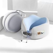 Memory Foam U-Shaped Pillow Travel Neck Support Sleeping Pillow Shoulder Rest U-Cushion Airplane Trip Neck Pillow 24x24x12cm dangaus mėlyna spalva