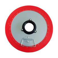 Grease Suction Pan Wear Resistant Outer Dia 29 cm/11.42 '' Leakproof 600 cc Portable Replace Part Lubricating Oil Suction Cup Flat gray