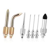 7Pcs Grease Gun Coupler Kit with Needle Adapter for Grease Fitting Zerk Nipples Universal Grease Gun Coupler Set Default