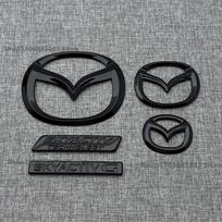 Skirta Mazda MX5 Miata NC ND Priekinių grotelių emblema Galinio bagažinės ženklelis Blizgus juodas ABS logotipas Automobilio išorės lipdukas Decal Aksesuarai rcfjz77 ND