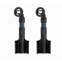 2 In 1 Height-adjustable Car Cup Mount Holder 360° Rotation Extra-strong Magnetic Car Phone Holder For Iphone17/16 Samsung S26 2 Pieces black
