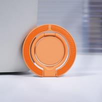 MagSafe Magnetic Phone Holder, Ultra-Thin Zinc Alloy Desktop Stand orange