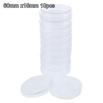 Plastic Petri Dishes 10Pcs Transparent Round 35-90mm Cell Culture Dishes for DIY Science Experiment Kids Education Activities 60mm x15mm 10pcs