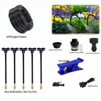Adjustable Greenhouse Sprinkler & Atomizing Nozzle Set for Irrigation & Humidification black