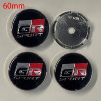 4Pcs 60mm/62mm Car Wheel Center Hub Cap Rim Cover For Toyota GR Sport Corolla RAV4 C-HR Yaris Camry Prado Prius Auto Accessories black