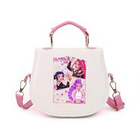 Vaikams Mergaitėms Kpop Rumi Zoey Mira Spausdintas Studentams Lengvas Crossbody Krepšys Atsitiktiniai PU Pečių Krepšiai 14.5*17cm white