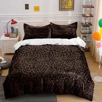 Leopardo Rašto Rinkinys Lovos Patalynė Antklodės Užvalkalų Rinkinys Antklodės Užvalkalas Pagalvių Užvalkalai  (1*Antklodės užvalkalas, 2*Pagalvių užvalkalai, be antklodės įdaro) 200x220cm
