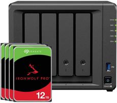 Serveris Synology DS425+ 48TB Seagate IronWolf Pro NAS rinkinys NAS su 4x 12TB Seagate IronWolf Pro 3,5 colio SATA kietuoju disku