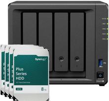 Serveris Synology DS425+ 32TB Plus HDD NAS-Bundle NAS inkl. 4x 8TB Synology Plus HDD 3.5 col. SATA