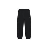 LiNing Hanzi Logo Print Fleece-Lined Warm Knit Sports Pants Men Bottoms Black AKLSB19-1 S white