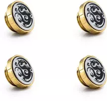 „Bitspower Artemis“ fiksavimo antgaliai, G1/4 colio, 4 vnt. pakuotėje – „Stardust Gold“