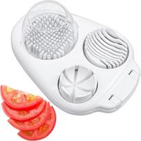 3 Slice Modes Egg Cutter, Egg Slicer for Hard Boiled Eggs - Heavy Duty, Stainless Steel Dicer Kitchen Chopper Tool for Strawberry Grape Cherry Tomato balta