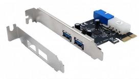 Šakotuvas EXSYS EX-11049, PCIe, USB 3.2 Gen 1 (3.1 Gen 1), Lizdas, Pilno aukščio / Žemo profilio, Vidinis 19 kontaktų lizdas, Juoda, Sidabrinė