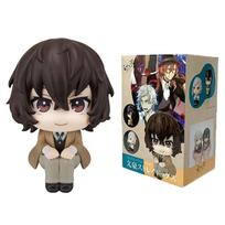 New Bungou Stray Dogs Anime Figure Look Up Nakajima Atsushi Action Figure Q Version Dazai Osamu Figurine PVC Collection Toys black
