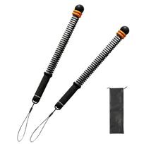 Pack of Soft Grip Cordless Spring Battle Rope Quiet Adjustable Resistance Including Storage Bag Efficient Workouts 1 juoda