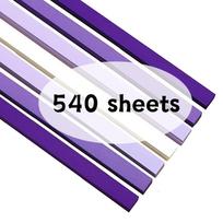 540 Sheets Gradient Purple Star Folding Paper Wedding Valentine's Day Anniversary Thanksgiving Gifts Creative Decoration YMY white