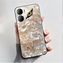 ZTE Nubia Neo 3 5G dėklas Z2464N Atsparus smūgiams TPU Silikoninis galinis dangtelis Nubia Neo3 minkštam telefono dėklui Drugelių Gėlės Fundas Nubia Neo 3 5G beige