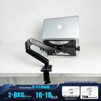 Mechanical Arm Laptop Stand with Adjustable Cooling and Height white