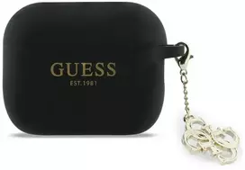 Guess 4G Charm Silikoninis dėklas for AirPods Pro 3 Juodas