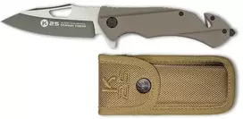 K25 Nóz K25 25001 Taktinis kišeninis peilis G10 Coyote