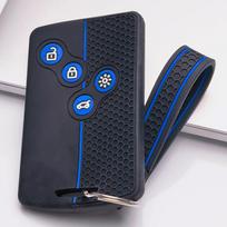 Car Key Cover for Renault Zoe Captur Clio 5 Arkana Megane 4 Scenic Espace Kadjar with Keychain Honeycomb Texture Racing Stripe Key Shell Accessory juoda