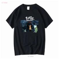 Vintage Y2k Eminem 8mile Movie Promo Tee L Rap Band T Shirt Wrap Emin Long Or Short Sleeves Vintage Washed Unisex Streetwear 3XL black