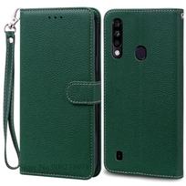 ZTE Blade A7 2020 dėklas Silikoninė piniginė Odinis atverčiamas dėklas ZTE Blade A7 2020 dėklui Minkštas TPU galinis dangtelis Coque Fundas A7 2020(Fingerprint)