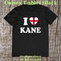 I Heart Kane Shirt, Harry Kane England Soccer Fan Tee, England Football Graphic T-Shirt, Three Lions Supporter Gift for Fans XL gray