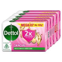Dettol drėkinamasis grožio muilas su argano aliejumi voniai (750g) | Švelnesnė oda, 150g, 5 vnt. pakuotė pink