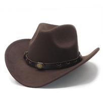 Western Cowboy Fedora Hat For Men And Women With Wool Felt Sun Protection ruda