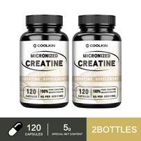 Coolkin - 5g mikronizuoto kreatino monohidrato kapsulės - Energija, raumenys, sportinis pajėgumas 120*2