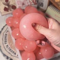 Asmr Peach Slushy Squishy Toy Translucent Pink Stress Relief Ball Jelly Hi Squeeze Toy For Anxiety Adhd Cute Desk Fidget Gift brown