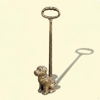 Ketaus šuns durų atrama Be dekoratyvinio pleišto Susidūrimo prevencija Namų dekoras Antique Gold Puppy