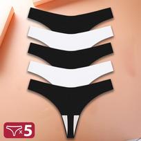 5 vnt/komplektas Seksualūs G-String apatiniai moteriški apatiniai apatiniai apatiniai apatiniai apatiniai apatiniai apatiniai apatiniai apatiniai 10 spalvų XS-XL XL&Set white