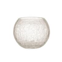 Žvakidė „CRACK“, skersmuo 10 x aukštis 8,5 cm, stiklinė