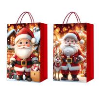 Dovanų maišelis „FUN SANTA XXL“, 50x72x18 cm, įvairių spalvų