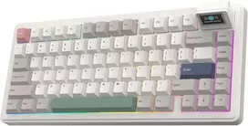 Epomaker belaidė mechaninė klaviatūra su LCD ekranu, 75%, 80 klavišų, RGB, QMK/VIA, RT82