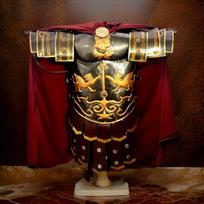Roman Cuirass Knight Half Body Armor Breastplate Greek Suit for Reenactment Cosplay Armor and Home Decorative brown