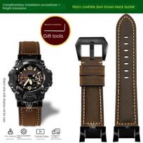 Retro Leather watchband For Casio G-SHOCK 5713 GWG-B1000-1A4 Big Mud King Third Generation Matte Bracelet Modified Watch Strap GWG-B1000mm brown