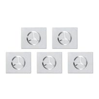 Automobilio lipdukas Mercedes Benz Automobilio logotipų lipdukai Metalinis emblemos Priedai Mercedes Benz AMG W206 W204 W205 W212 W213 W221 W22 white