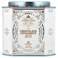 Harney & Sons, Black Tea, Chocolate Cinnamint, 30 Packets, 75g (2.67oz) gray