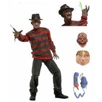 Freddy Krueger Veiksmo figūrėlė 6 colių mastelio modelis Siaubo filmo Kolekcinis daiktas raudona