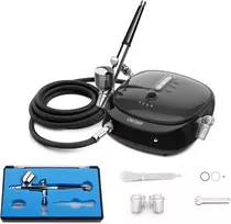 Oasser belaidis aerografo rinkinys su kompresoriumi 1000 mAh, 2–15 PSI, HS-M901